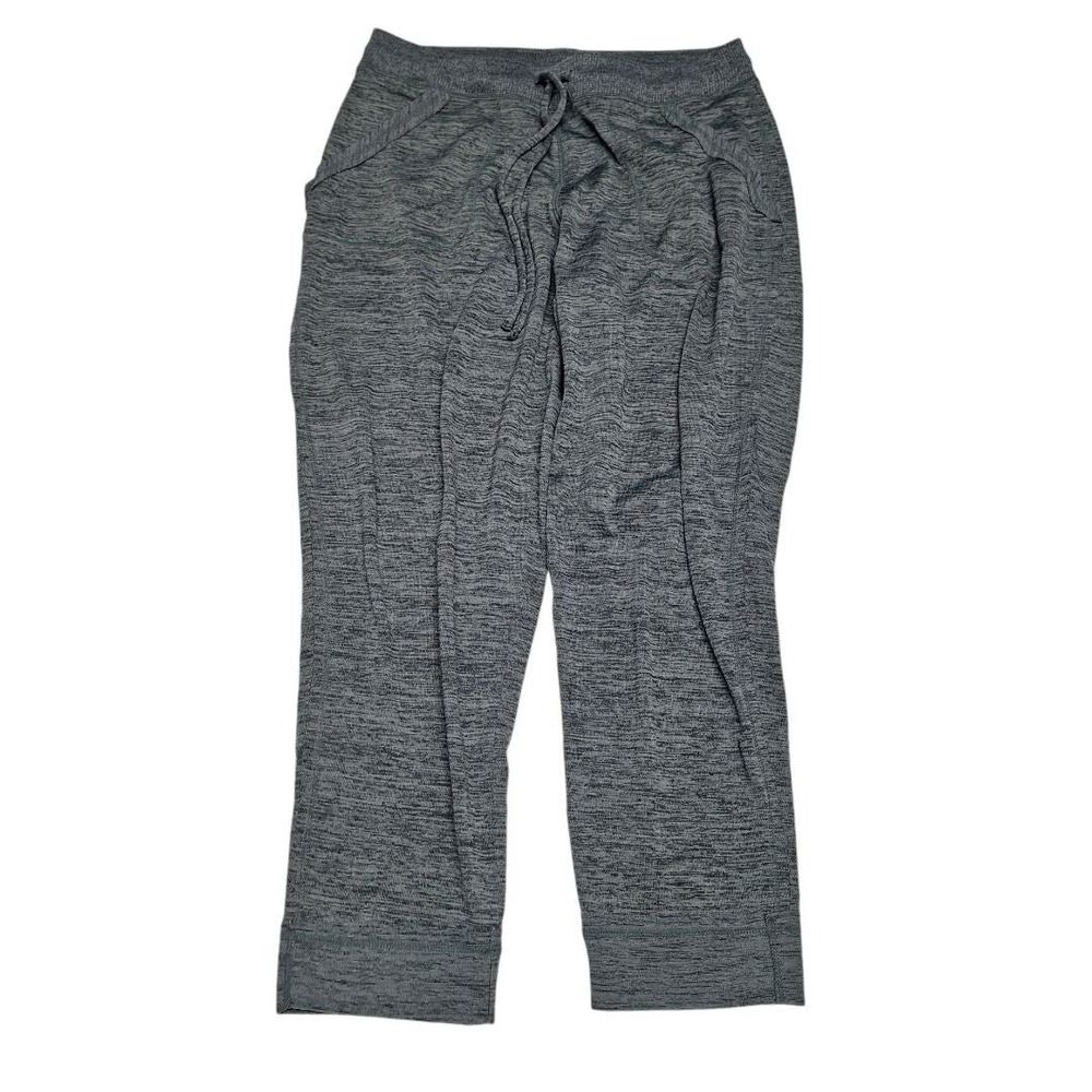 Studio Energy Zone Green Sweatpants Tie Waist Jogger Cuff Thin Lightweight Large